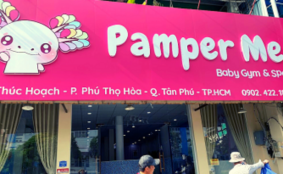 Thi công  cửa hàng Pamper Me